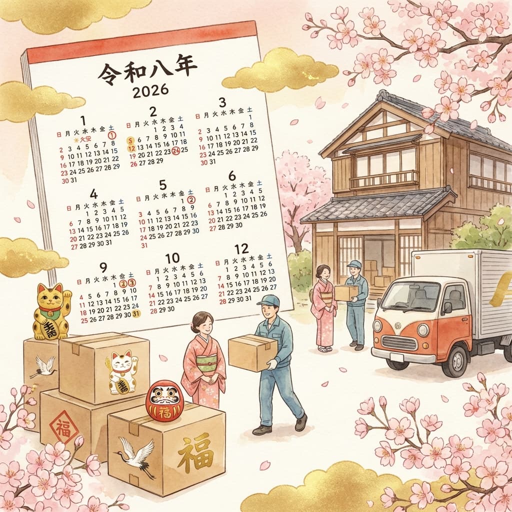 【2026年版】引越しにおすすめの日ベスト10｜最強開運日カレンダー｜【2026年版】引越しにおすすめの日ベスト1…