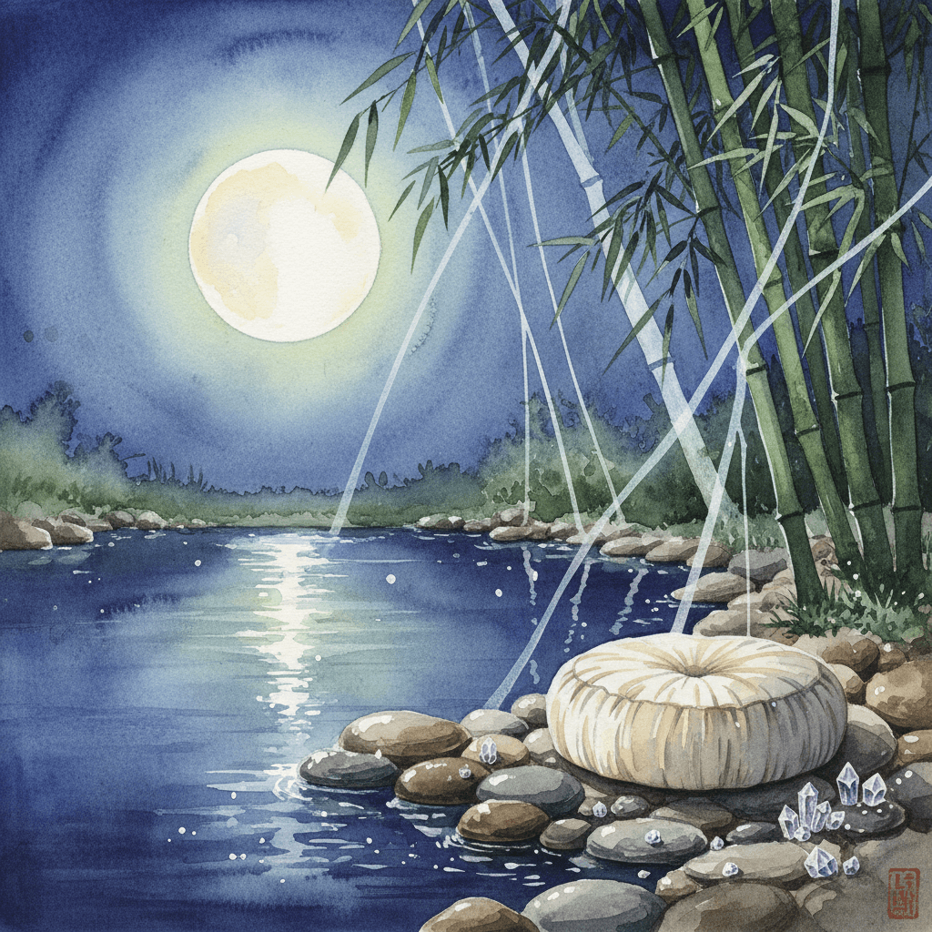 満月の瞑想 ─ 月光浴とマインドフルネスの実践ガイド