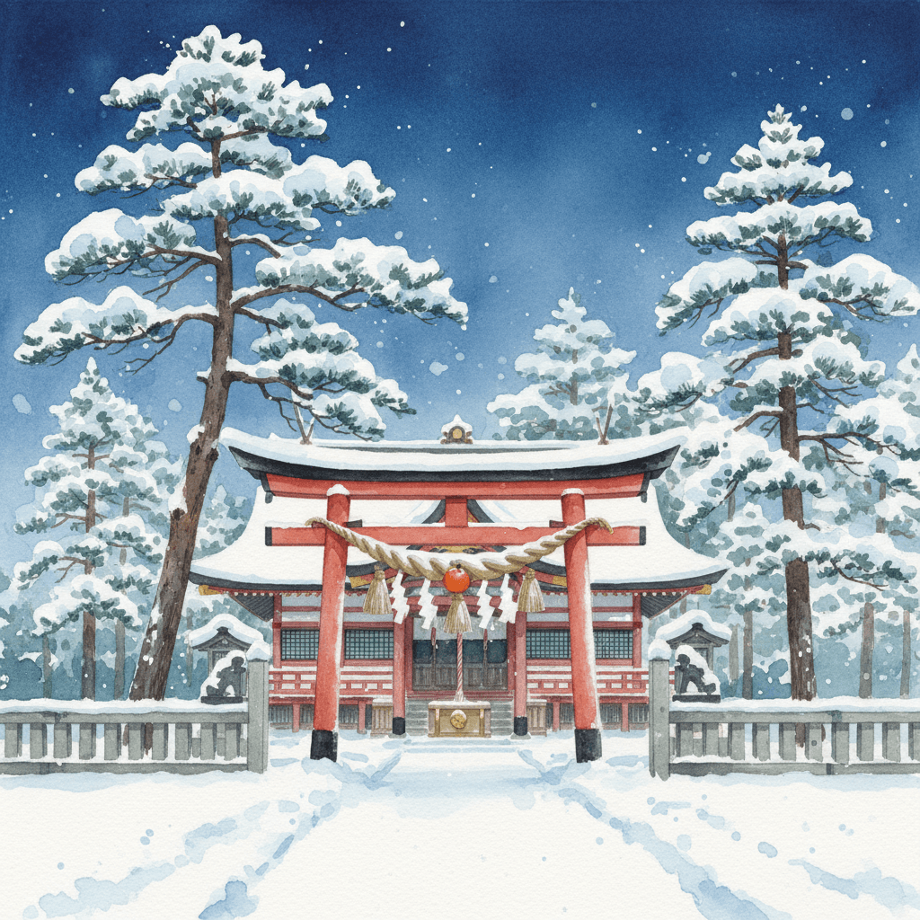 冬のパワースポット巡り ─ 初詣と雪景色の聖地