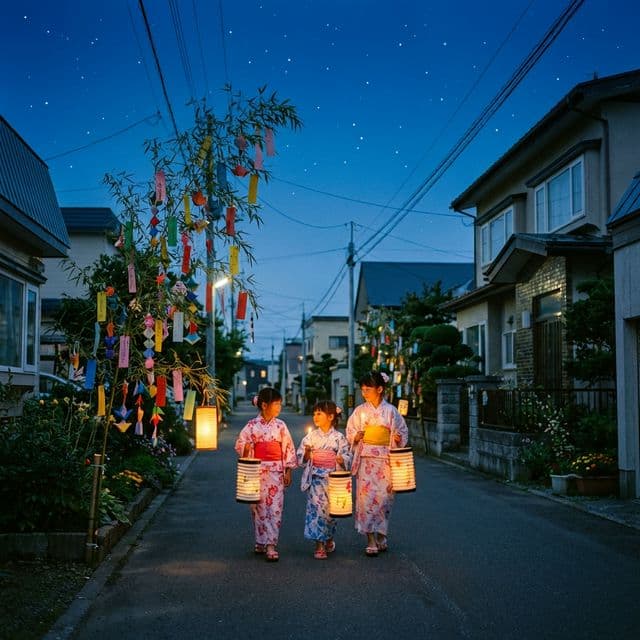 「ロウソク出せ〜♪」北海道の8月7日七夕と子どもの開運行事
