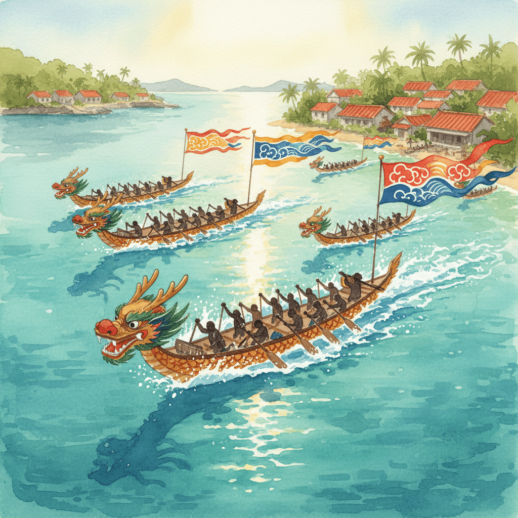 ハーリー（爬龍船）と海神祭 ─ 沖縄の龍舟競漕と夏の開運