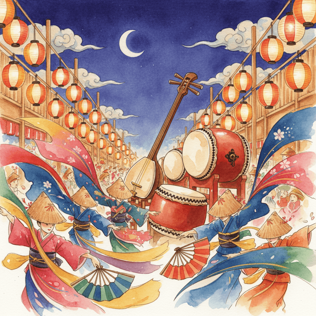 阿波おどり ─ 踊る阿呆の盆踊りと精霊送り