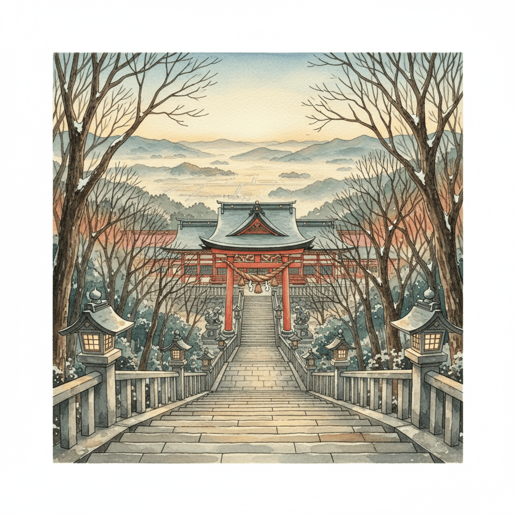 金刀比羅宮の初詣 ─ 785段の石段を昇る新春の開運