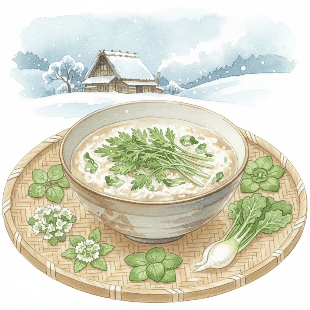 七草粥と東北のセリ文化─人日の節句と冬の滋味