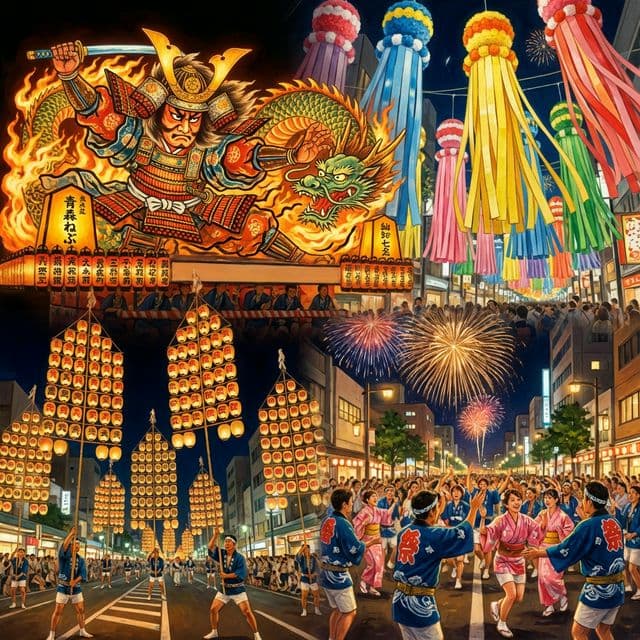 東北三大祭りと「眠り流し」─ 真夏の魔除け行事