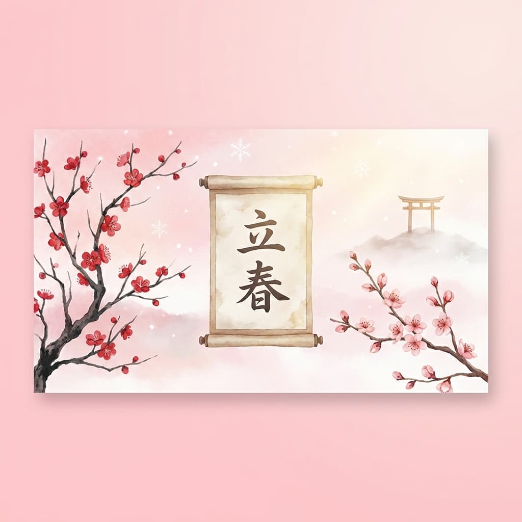 立春（りっしゅん）はいつ？2026年の日付と春を迎える開運行動