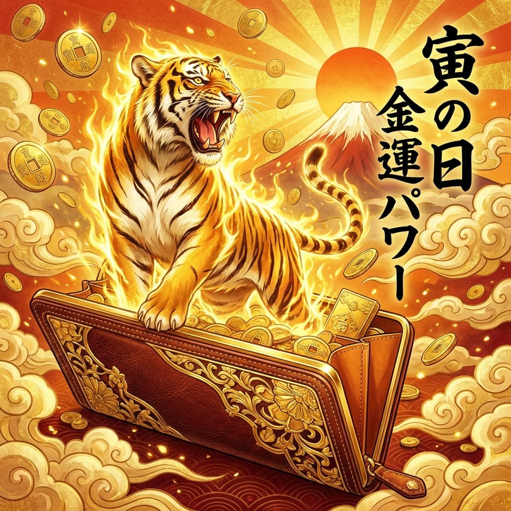 寅の日に財布を買う金運効果|最強の開運日と正しい選び方