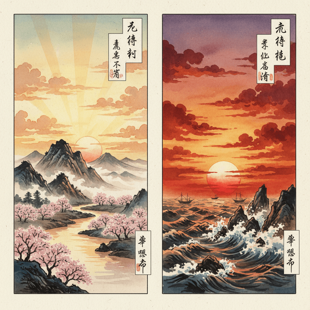 朝焼け・夕焼けと暦 ─ 空の色が教える天気と暦の知恵