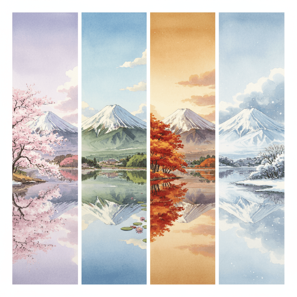 富士山と暦 ─ 信仰と四季が織りなす日本の象徴