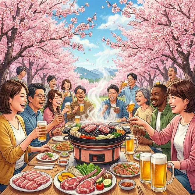 花見でジンギスカン?北海道独自の「食×花見」文化