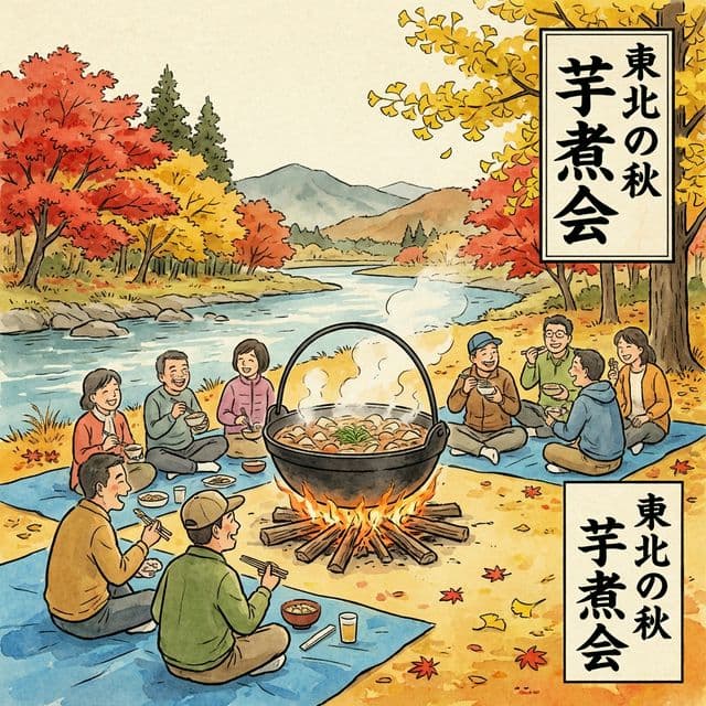 河原で絆を結ぶ!芋煮会と秋の開運