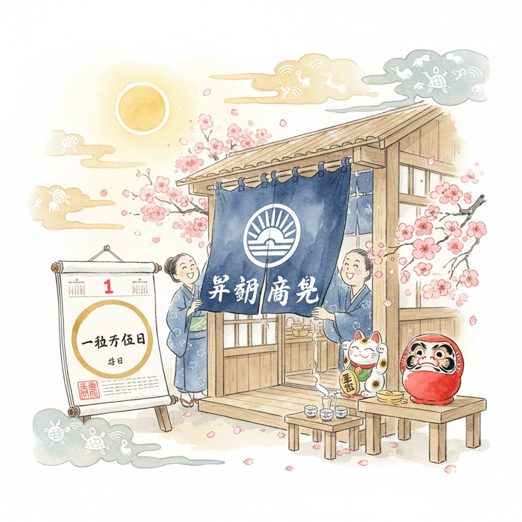 暦注下段で選ぶ開業日 ─ 起業・開店に最適な日取り