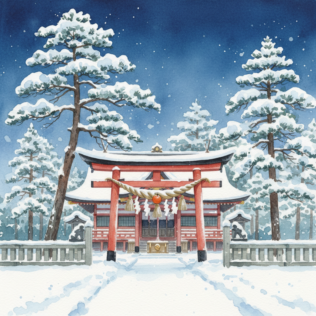 冬のパワースポット巡り ─ 初詣と雪景色の聖地
