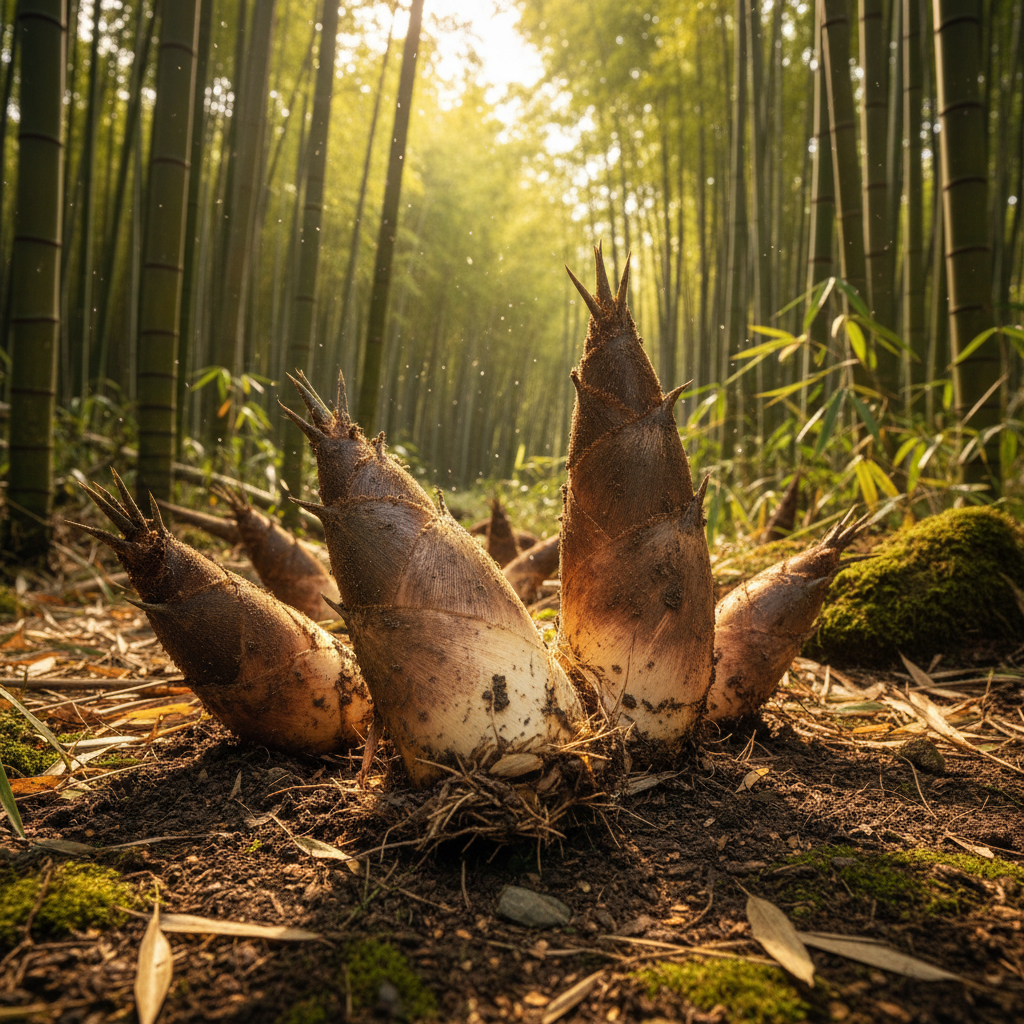 たけのこ掘りの風景